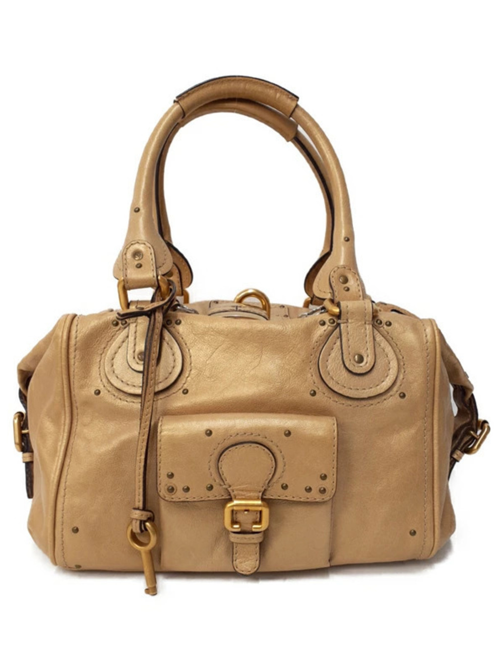 Chloe Paddington Bag soft Beige Cream leather Brown